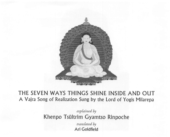 (image for) Milarepa's Seven Ways Things Shine by Khenpo Tsultrim (PDF)